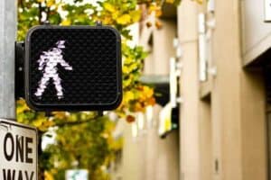Using a pedestrian walk and do not walk sign can prevent any serious accidents