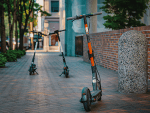 Dockless scooters